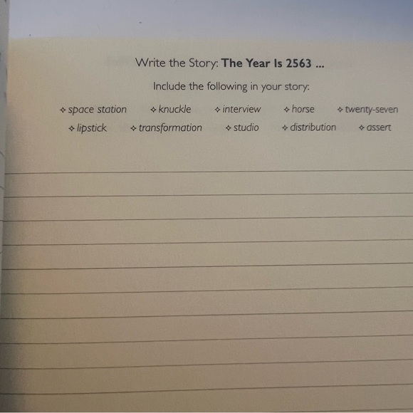 Piccadilly Write The Story NWT Writing Prompt Journal - Picture 4 of 5